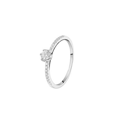 Diara Ring Lab Grown Diamant 0,36 ct 585er Weißgold DS2049W Gr. 54