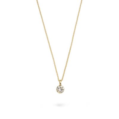 Diara Halskette Zarge Lab Grown Diamant 0,5 ct 585er Gelbgold DS3300G