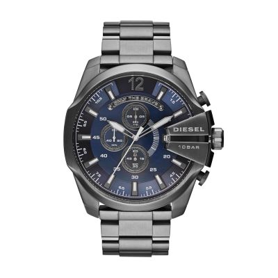 Diesel DZ4329 Herrenuhr Mega Chief Chronograph Quarz Edelstahl-Band Ø 51 mm