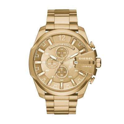Diesel DZ4360 Herrenuhr Mega Chief Chronograph Quarz Edelstahl-Band
