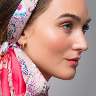Engelsrufer Creolen Damen Lola Silber Vergoldet 16 mm ERE-LOLA-G-CR-16