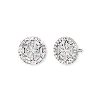 Engelsrufer Ohrstecker Lebensblume Zirkonia Silber ERE-LILLIFL-ZI-ST