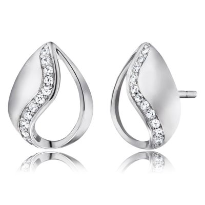 Engelsrufer ERE-TEAR-ZI-ST Ohrstecker Damen Himmelstraene Sterling-Silber
