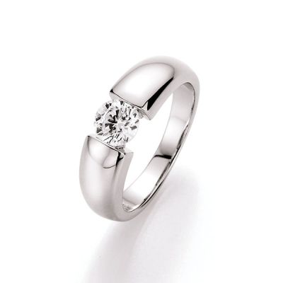 Karat 93000493540 Ring Damen Zirkonia Brillantschliff Silber Gr. 54