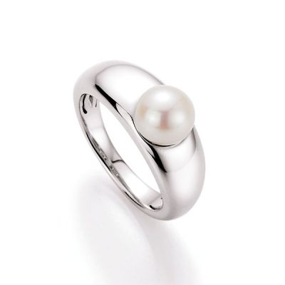 Karat 93002793540 Ring Damen Zucht-Perle Ø 8 mm Sterling-Silber Gr. 54