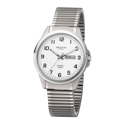 Regent Herren-Uhr Analog Quarz Titan Zugarmband 40 mm F-1198