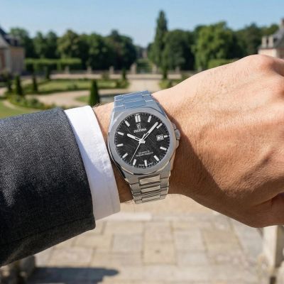Festina Herren-Uhr Swiss Made Classic Quarz Edelstahl-Band F20100/5