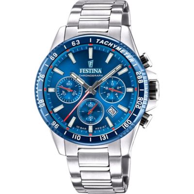 Festina Herren-Uhr Timeless Chronograph Quarz Edelstahl-Band F20560/3