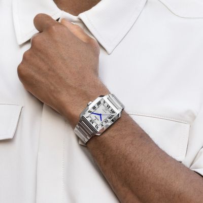 Festina Herren-Uhr Weiss Analog Quarz Edelstahl-Armband F20677/1