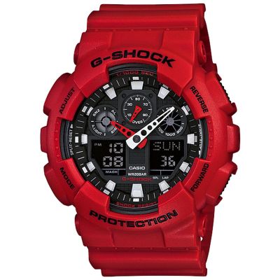 Casio GA-100B-4AER Herren-Uhr G-Shock Classic Chronograph Resin-Armband