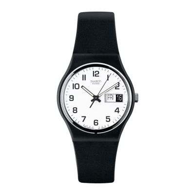 Swatch GB743 Armband-Uhr Once Again Analog Quarz mit Silikon-Band