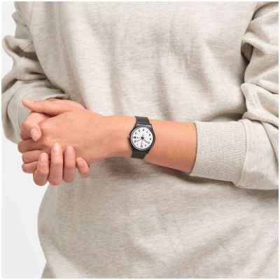 Swatch GB743 Armband-Uhr Once Again Analog Quarz mit Silikon-Band