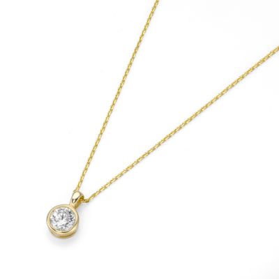 Karat Halskette mit Anhänger Damen Zirkonia 375er Gelbgold 99012040450 