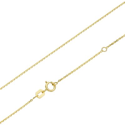 Karat 95002040 Halskette Collier Damen 0,9 mm Ankerkette 375/- Gelbgold 