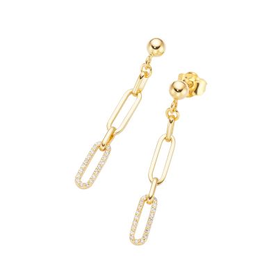 Karat Ohrstecker Damen Behang Zirkonia 375er Gelbgold 94042140