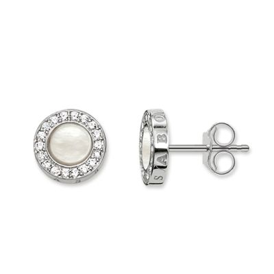 Thomas Sabo SCH150026 Ohrstecker Classic Pavé Weiss Silber