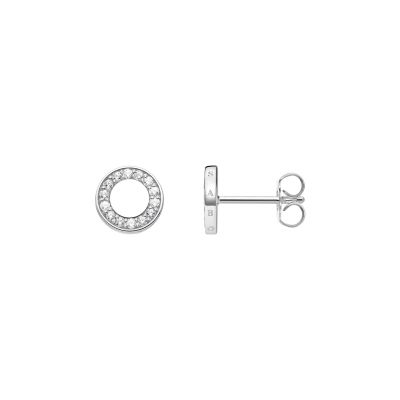 Thomas Sabo Ohrstecker Damen Kreis Weiße Steine Silber H2061-051-14