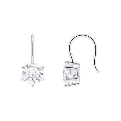 Thomas Sabo Ohrhänger Damen Großer Weißer Zirkonia Silber H2287-051-14
