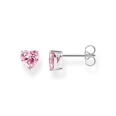 Thomas Sabo Ohrstecker Pinker Zirkonia Herzform Silber H2306-051-9