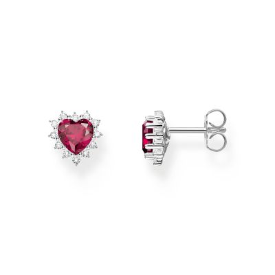 Thomas Sabo Ohrstecker Damen Romance Herz Rot Silber H2315-013-010
