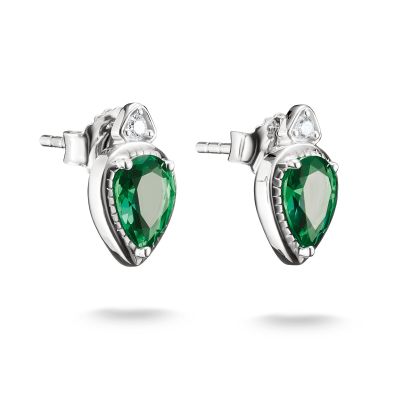 Thomas Sabo Ohrstecker Smaragdgrüne Tropfen Elyndra Silber H2333-166-6