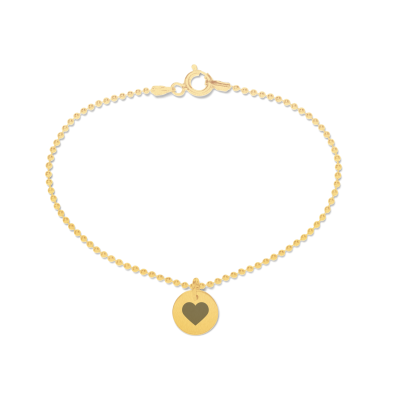 Beka & Bell 5012G Armband Soli Damen Trauzeugin-Herz Silber Gold Gr. M