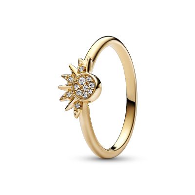 Pandora 162674C01 Sonnenring Damen Himmlisch Funkelnd Zirkonia Vergoldet
