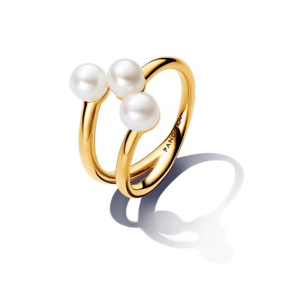 Pandora Essence Ring Damen Süßwasserperlen Vergoldet 163285C01