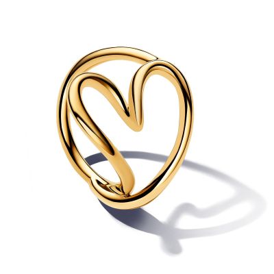 Pandora Essence Ring Damen Geformtes Herz Vergoldet 163288C00