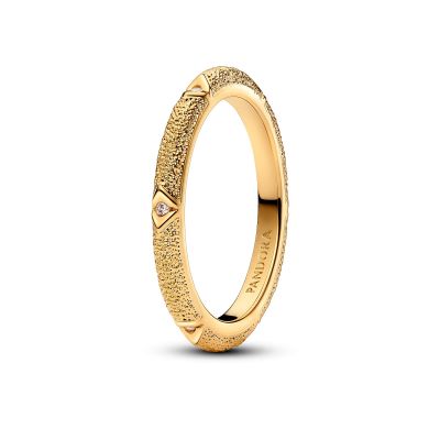 Pandora Me Ring Damen Struktur und Steine Vergoldet 163322C01