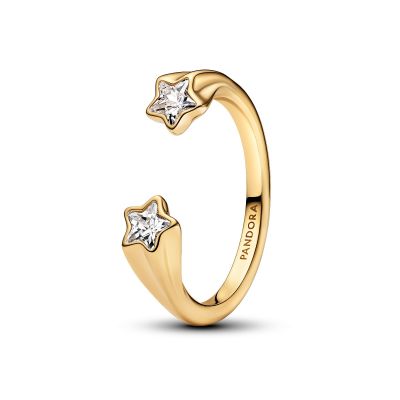 Pandora Ring Damen Offen Sternschnuppen Vergoldet 163582C01
