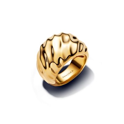 Pandora Ring Damen Welliges Statement 14K Vergoldet 163884C00