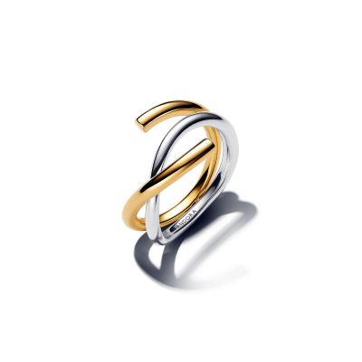 Pandora Ring Organisch Geformt Silber 14K Vergoldet 163889C00