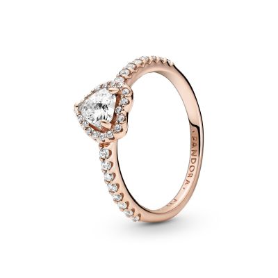 Pandora Rose 188421C02 Ring Damen Funkelndes Erhabenes Herz