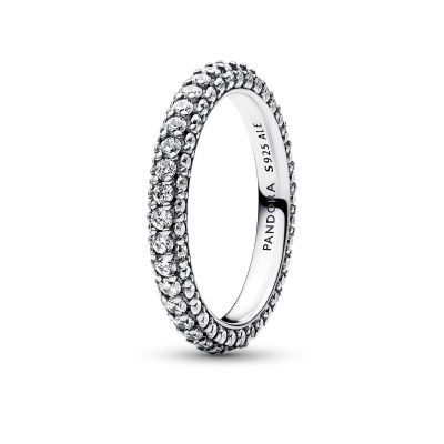 Pandora 192627C01 Ring Damen Timeless Einreihiger Pavé Zirkonia Silber