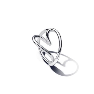 Pandora Essence Ring Organisch Geformtes Herz Silber 193288C00