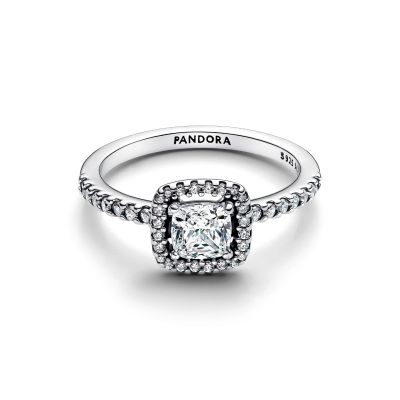 Pandora Ring Funkelnder Quadratischer Strahlenkranz 193555C02