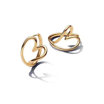 Pandora Essence Creolen Organisch Geformte Herz Vergoldet 263807C00