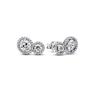 Pandora Ohrstecker Damen Strahlenkranz Zirkonia Silber 293774C01