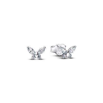 Pandora Ohrstecker Damen Schmetterling Zirkonia Silber 294263C01