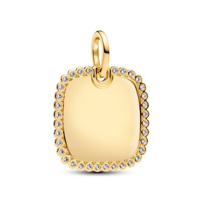 Pandora Anhänger Quadratisch Zirkonia 14 Karat Vergoldet 364009C01