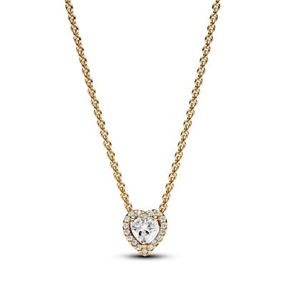 Pandora 368425C01 Collier-Halskette Damen Funkelndes Herz Vergoldet 45 cm
