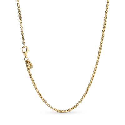 Pandora 369260C00 Halskette Damen Rolokette 14k Vergoldet 60 cm