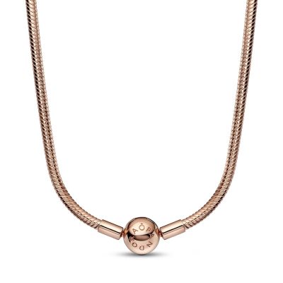Pandora 382234C00 Schlangen-Gliederhalskette Damen Moments 14k Rosé Vergoldet