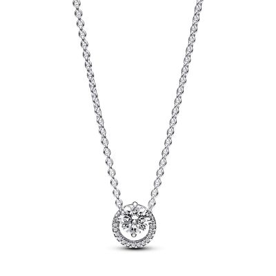 Pandora 391174C01 Kette mit Anhänger Damen Strahlenkranz Zirkon Silber