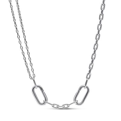 Pandora Me 392303C00 Gliederhalskette Damen Doppel-Link Sterling-Silber 45 cm