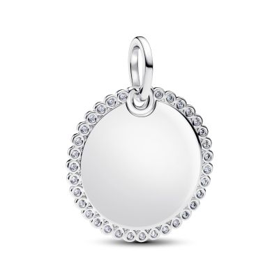 Pandora Anhänger Damen Rund Zirkonia Sterling-Silber 394007C01