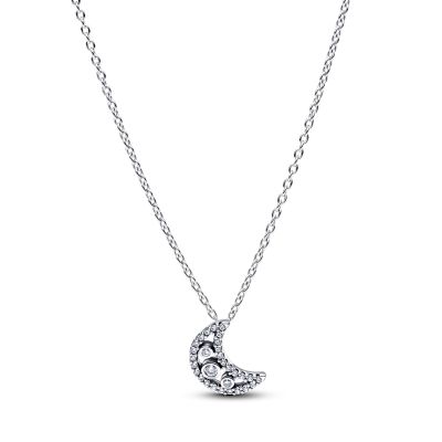 Pandora Halskette-Anhänger Mondsichel Sterling-Silber 394259C01-50 cm