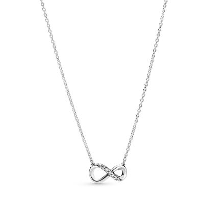 Pandora 398821C01 Halskette mit Anhänger Damen Funkelnde Unendlichkeit 50 cm