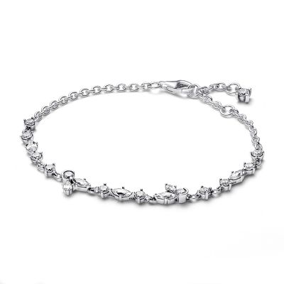 Pandora 592631C01 Kettenarmband Damen Funkelndes Herbarium Cluster Silber 